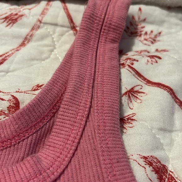 Pink Ribbed Women's Top - Picture 3 of 4